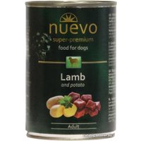 Консервированный корм для собак Nuevo Adult Lamb and potato (ягненок с картофелем) 0.4 кг