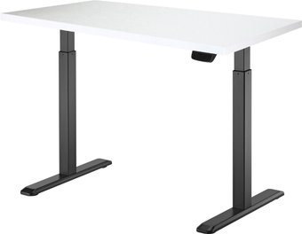 Стол для работы стоя ErgoSmart Electric Desk Prime 1380х800х18 мм (альпийский белый/черный)