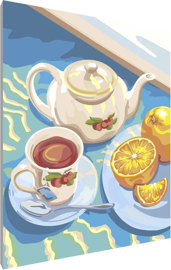 

Картина по номерам PaintLine Апельсиновое чаепитие PL-00010