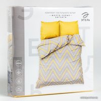 Семейный комплект постельного белья Этель Желто-серые зигзаги 2565816 в Бресте