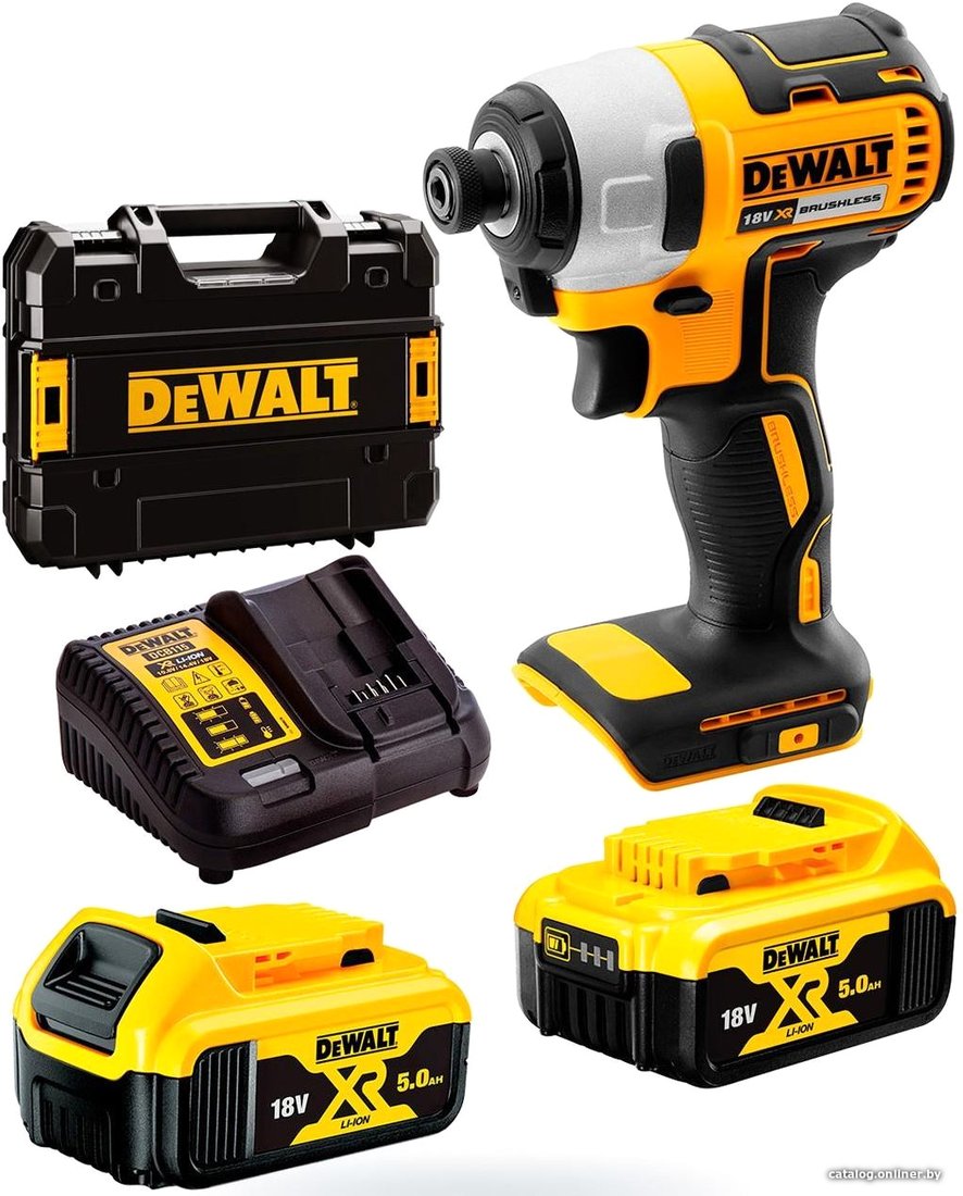 Винтоверт DeWalt DCF787P2 (с 2-мя АКБ, кейс)