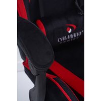 Игровое (геймерское) кресло Calviano 1584 (велюр, черный/красный)
