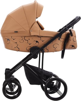 Универсальная коляска BEBETTO Magnum Light SE Pro (2 в 1, 04 рыжая кожа/черная рама)