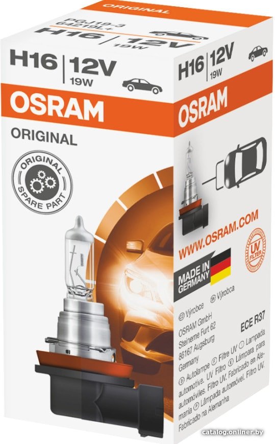 Галогенная лампа Osram H16 Original Line 1шт