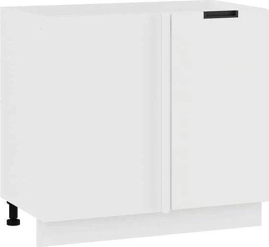 

Шкаф навесной Трия Гренада 1Н9У угловой с одной дверью (белый/холст белый)