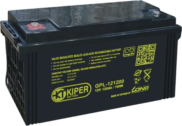 

Аккумулятор для ИБП Kiper GPL-121200 (12В/120 А·ч)