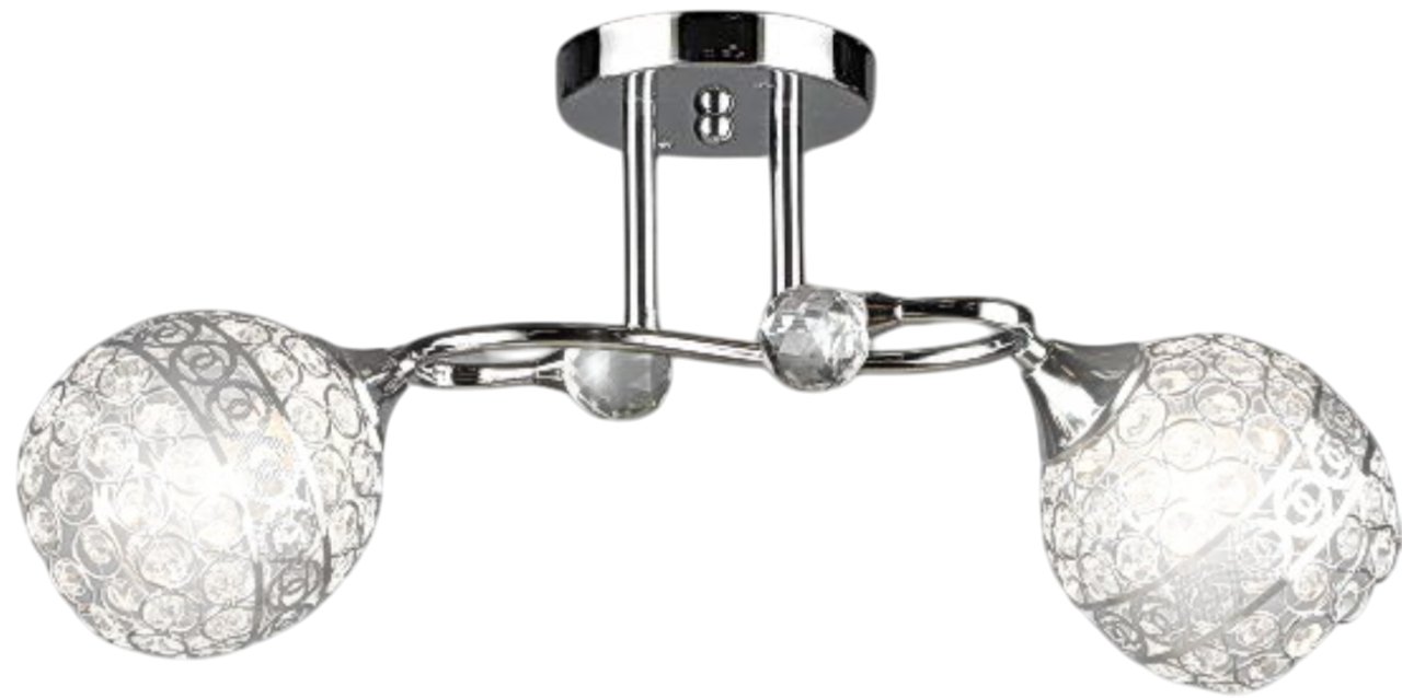 

Припотолочная люстра Aitin Pro НПБ 02-2x60-101 N6706/2 (хром)