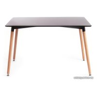 Кухонный стол TetChair John 120x80x75 (черный/натуральный)