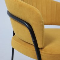 Стул Listvig Just (горчичный Brandy Light 16/черный)