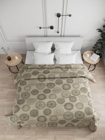 Покрывало Loon Тату 240x240 (коричневый)