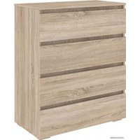 Комод Кортекс-мебель Бари 80 4ш (дуб сонома/дуб сонома/дуб сонома)