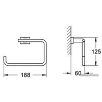 Держатель для полотенца Grohe Essentials Cube 40510001