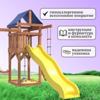 Игровой комплекс National Tree Company С качелями лодочка и гнездом Гексагон IgroWoods ДП-13