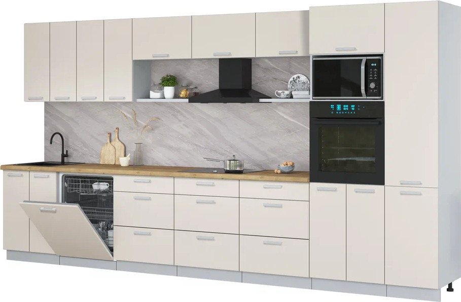 

Готовая кухня Интерлиния Мила Лайт 4.0-ПМ1 (персидский жемчуг/персидский жемчуг/дуб бунратти)