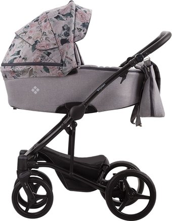 Универсальная коляска BEBETTO Torino TEX (3 в 1, 01, черная рама)