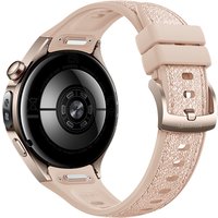 Умные часы Huawei Watch 5 42 мм (песочный, с бежевым силиконовым ремешком, международная версия)
