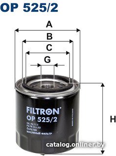 Масляный фильтр Filtron OP 525/2