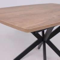 Кухонный стол AksHome Twist (дуб табачный/черный)