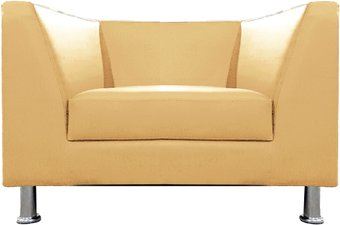 Интерьерное кресло Brioli Дедрик (экокожа, L4 кремовый)