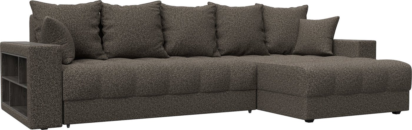 

Угловой диван Лига диванов Лига-050 НПБ универсальный 128618 (велюр Ness 07 коричневый)