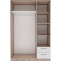 Шкаф распашной Stolline Илга 3-х дверный с ящиками СТЛ.415.01 (дуб сонома/белый)