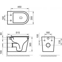 Унитаз подвесной BelBagno Flay-R BB053CHR/BB870SC