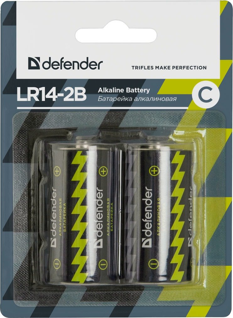 

Батарейка Defender С 2 шт LR14-2B