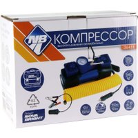 Автомобильный компрессор Nova Bright АК-75L (двухпоршневой, мет. корпус, LED-фонарь, сумка)