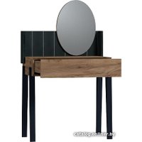 Туалетный столик с зеркалом Глазов Nature 43 (дуб табачный craft/черный)