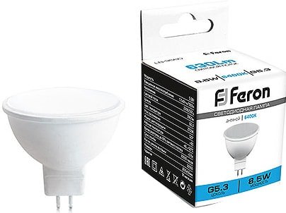 

Светодиодная лампочка Feron LB-3560 8.5 Вт 230V G5.3 6400K 41396
