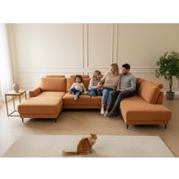 П-образный диван Треви Нортон (оранжевый)