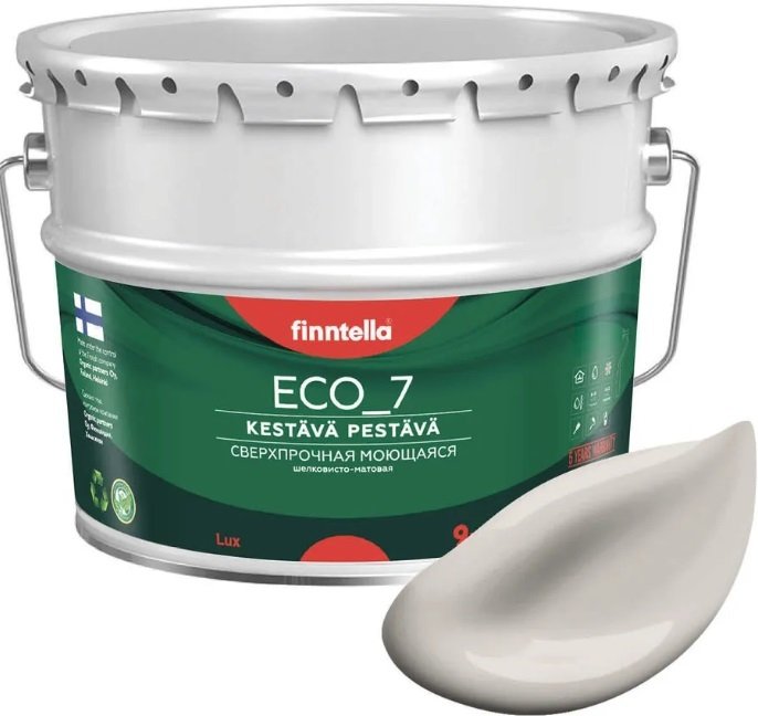 

Краска Finntella Eco 7 Rock F-09-2-9-FL085 9 л (бежевый)