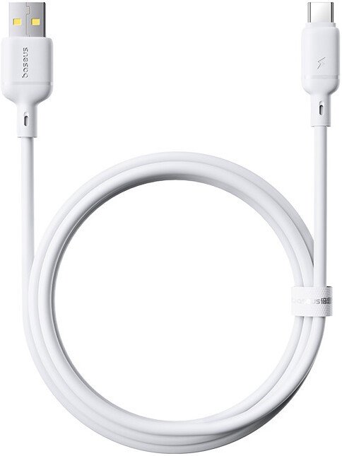 Кабель Baseus Silky Fast Charging Data Cable USB Type-A - USB Type-C 3A (2 м, белый)