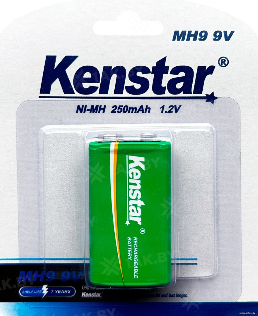 Аккумулятор Kenstar MH9/Крона Ni-Mh 250 mAh BL-1