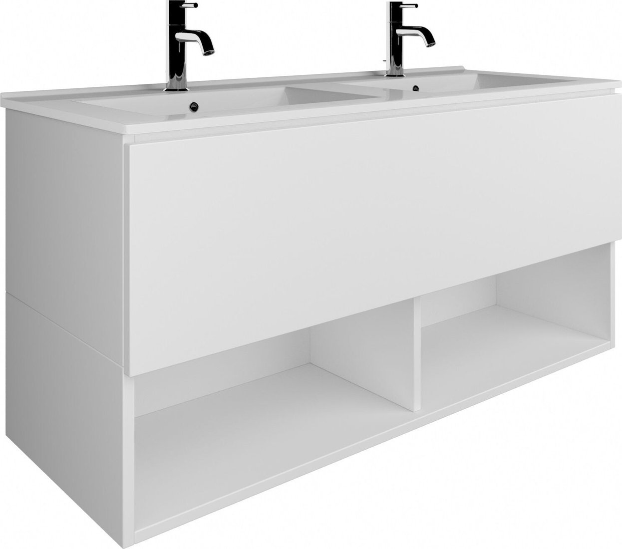 

ЗОВ Тумба с умывальником Кито-2 120 (белый матовый)