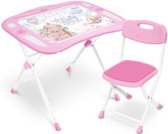 Складной стол Nika NKP1/МП2 Маленькая принцесса (розовый)