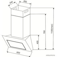 Кухонная вытяжка Exiteq Victoria 60 white
