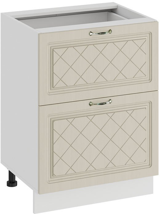 

Шкаф напольный Трия Бьянка 1Н6Я2 (белый/дуб ваниль)