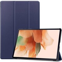 Чехол для планшета JFK Smart Case для Samsung Galaxy Tab S7 FE/ Tab S7 Plus/ Tab S8 Plus (темно-синий)