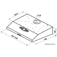 Кухонная вытяжка Korting KHT 6334 BR