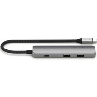 Док-станция Satechi 4-in-1 USB-C Slim Multiport Adapter 4K ST-P4SM (серый)
