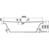 Ванна Santek Корсика 180x80 1WH111981 (с каркасом и экраном)