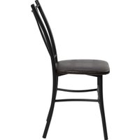 Стул ВВР Трилогия (шоколад крокодил/черный, экокожа)