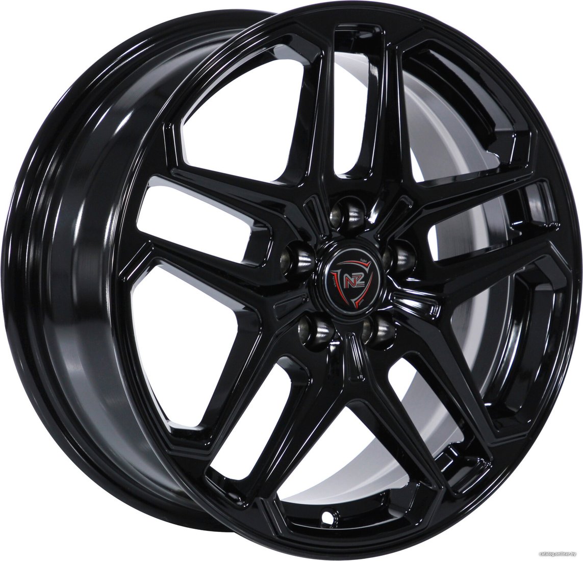 Литые диски NZ R-04 16x6.5" 5х108мм DIA 63.35мм ET 50мм black