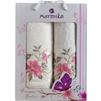 Набор полотенец Merzuka 50x90/70x140 10678 (2 шт, кремовый)