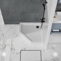 Душевой поддон BelBagno TRAY-BB-P-90-15-W 90x90