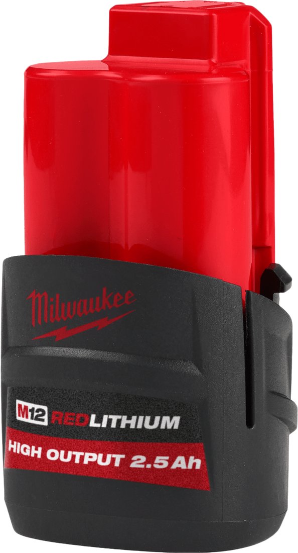 

Аккумулятор Milwaukee M12 M12HB2.5 4932480164 (12В/2.5 Ач)