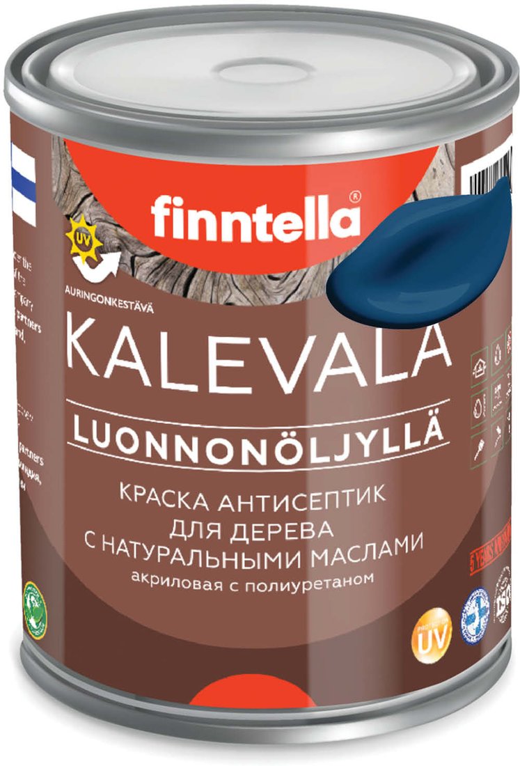 

Краска Finntella Kalevala Sininen Kuu F-13-1-1-FL003 0.9 л (синий)