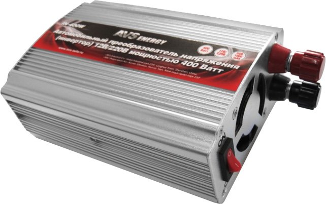 

Автомобильный инвертор AVS Energy 12/220V IN-400W