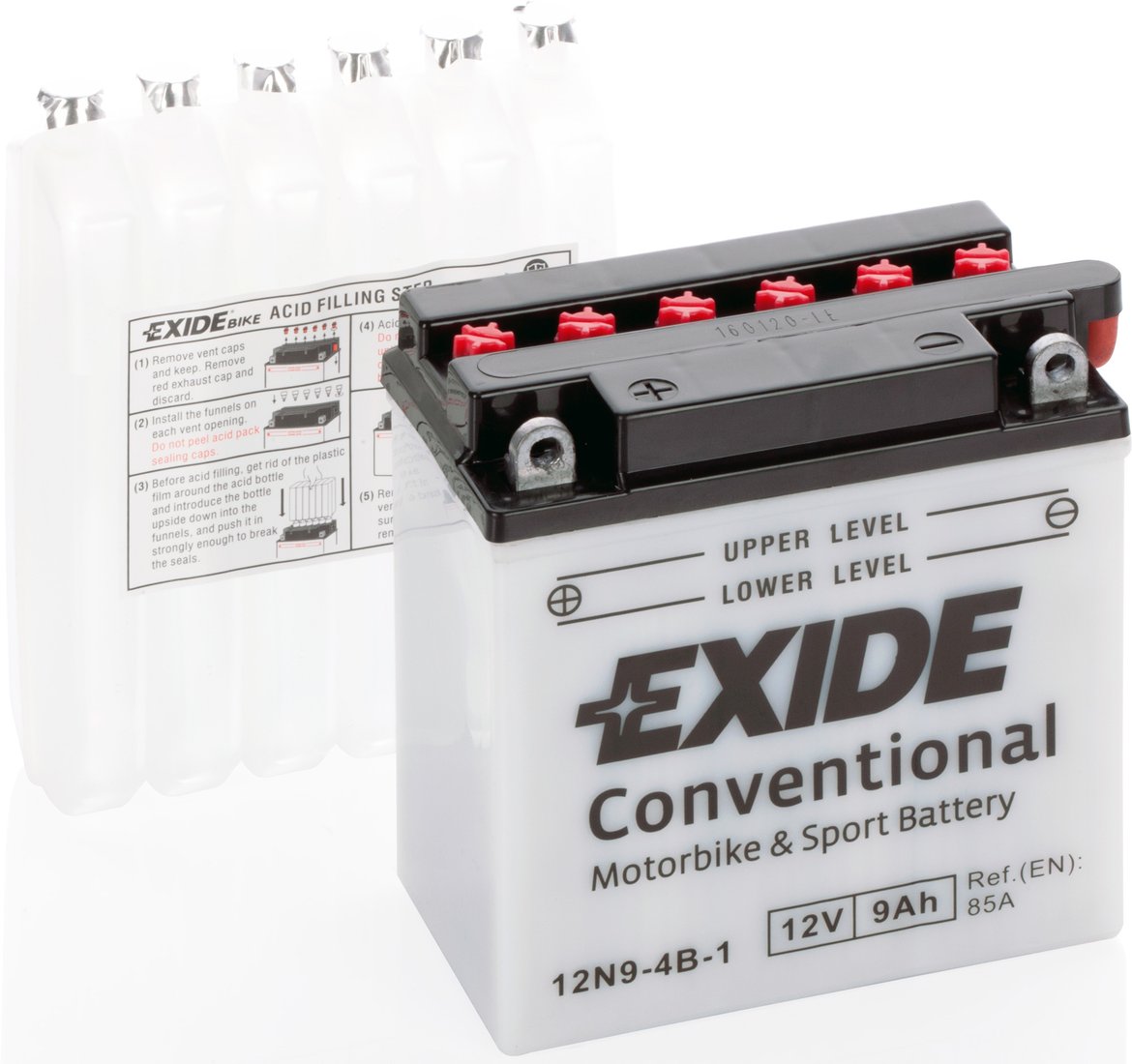 

Мотоциклетный аккумулятор Exide 12N9-4B-1 (9 А·ч)